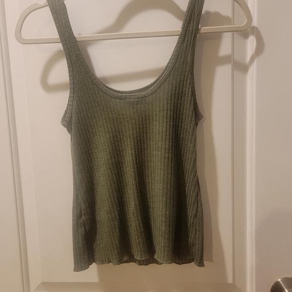 TOPSHOP Olive Green Tank Size 4 - Picture 3 of 5